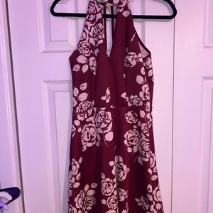 dress with flower pattern